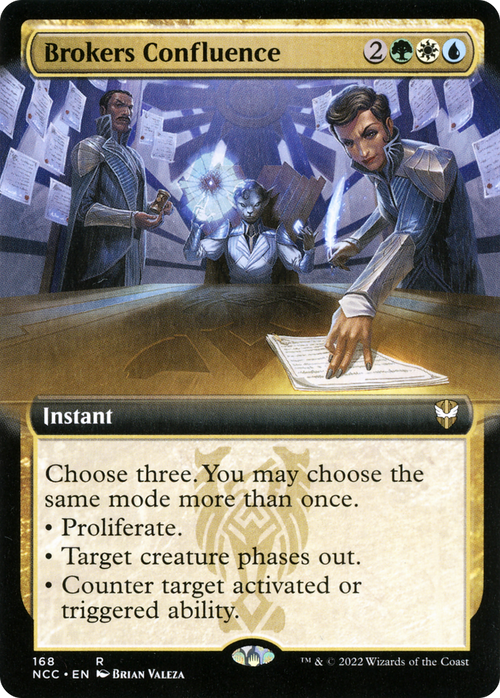 Brokers Confluence (Extended Art) (NCC-168) - New Capenna Commander: (Extended Art)