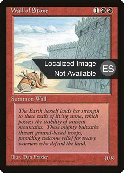 Wall of Stone (4BB-) - Fourth Edition Foreign Black Border