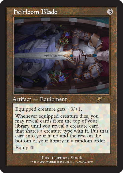 Heirloom Blade (Retro Frame) (WPN-001) - Wizards Play Network 2024 Foil