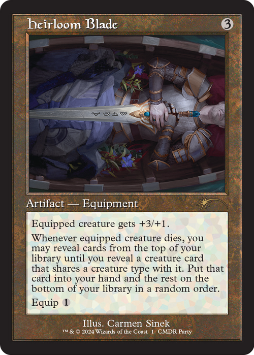 Heirloom Blade (Retro Frame) (WPN-001) - Wizards Play Network 2024
