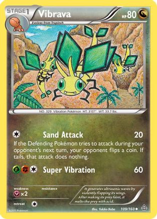 Vibrava/160  - Reverse Holofoil XY  Primal Clash - Uncommon
