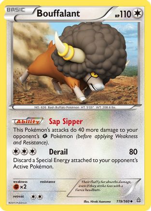 Bouffalant  - Reverse Holofoil XY  Primal Clash - Uncommon