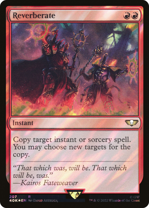Reverberate (Surge Foil) (40K-207) - Warhammer 40,000 Commander Foil