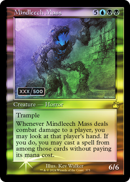 Mindleech Mass (Retro Frame) (Serial Numbered) (RVR-375) - Ravnica Remastered Foil