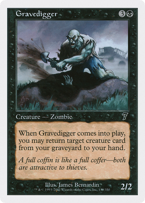 Gravedigger (7ED-139) - 7th Edition Foil