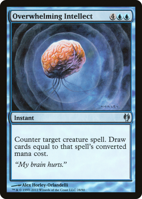 Overwhelming Intellect (DDJ-028) - Duel Decks: Izzet vs. Golgari