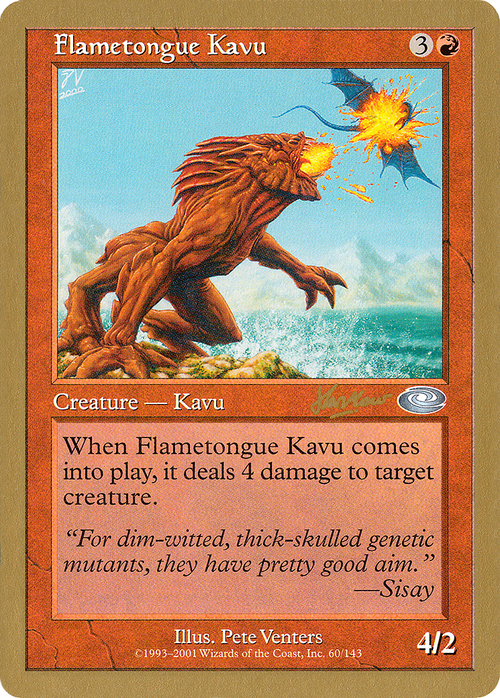 Flametongue Kavu - 2002 Sim Han How (PLS) (WCD-) - World Championship Decks 2002
