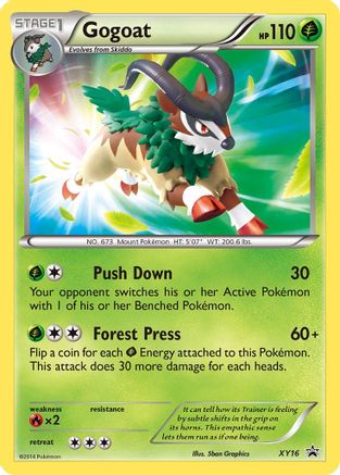 Gogoat - XY16  - Holofoil XY Promos - Promo