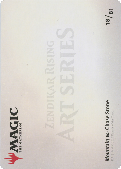 Mountain // Mountain (AZNR-018) - Zendikar Rising Art Series (Borderless)
