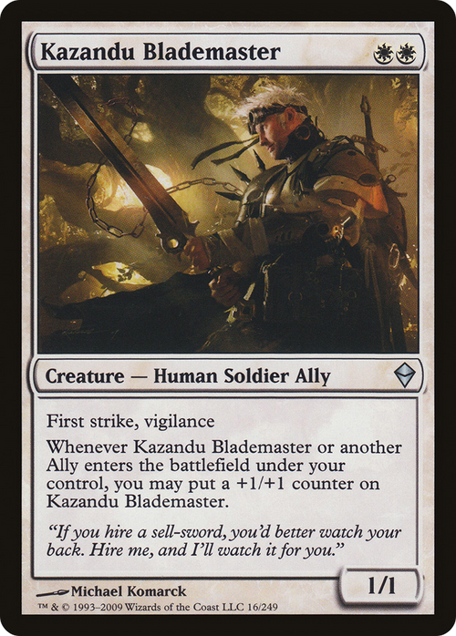 Kazandu Blademaster (ZEN-016) - Zendikar