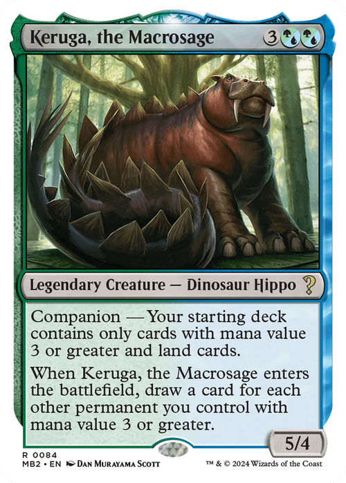 Keruga, the Macrosage (White Border) (MB2-084) - Mystery Booster 2: (companion)