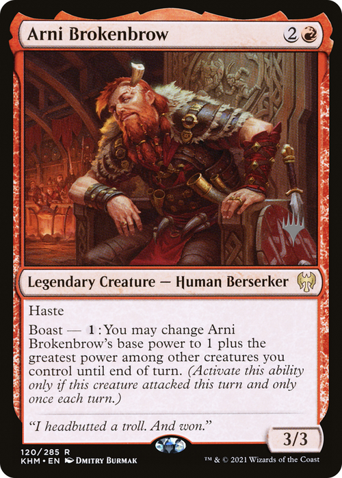 Arni Brokenbrow (PPKHM-120P) - Kaldheim Promos