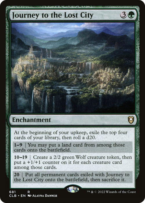 Journey to the Lost City (CLB-681) - Commander Legends: Battle for Baldur's Gate