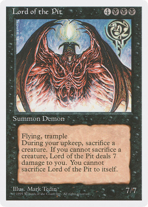 Lord of the Pit (4ED-028) - Fourth Edition