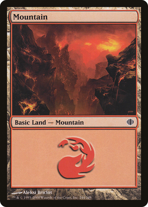 Mountain (244) (ALA-244) - Shards of Alara Foil