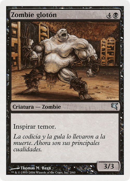 Gluttonous Zombie (Italian) - "Zombie Vorace" (PSAL-0F2) - Salvat 2005