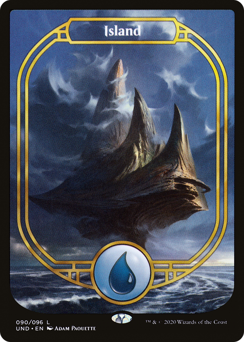 Island (Full Art) (UND-090) - Unsanctioned
