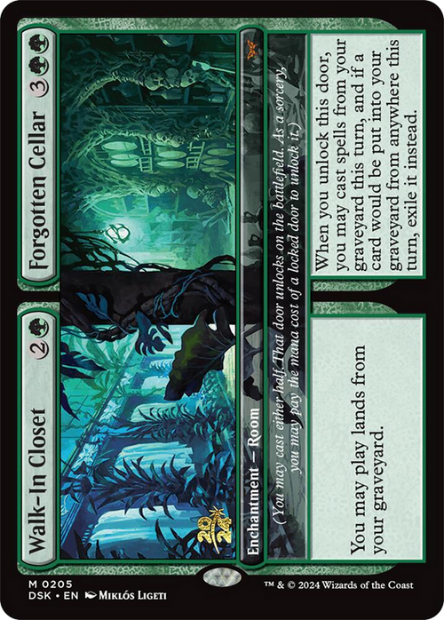 Walk-In Closet // Forgotten Cellar (PRE-205) - Duskmourn: House of Horror Promos Foil