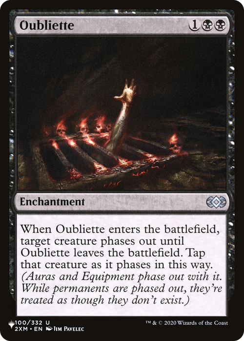 Oubliette (LIST-2XM-100) - The List