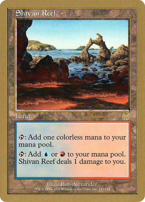 Shivan Reef - 2001 Antoine Ruel (APC) (WCD-) - World Championship Decks 2001