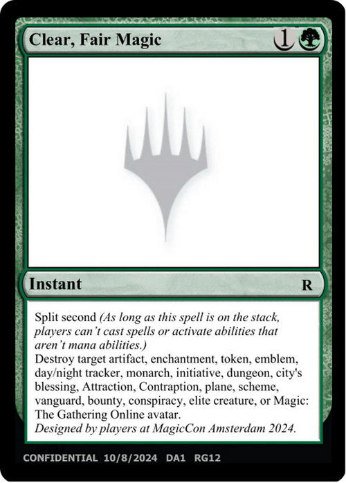 Clear, Fair Magic (UNK-RG12B) - Unknown Event