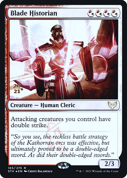 Blade Historian (PRE-165S) - Strixhaven: School of Mages Promos Foil
