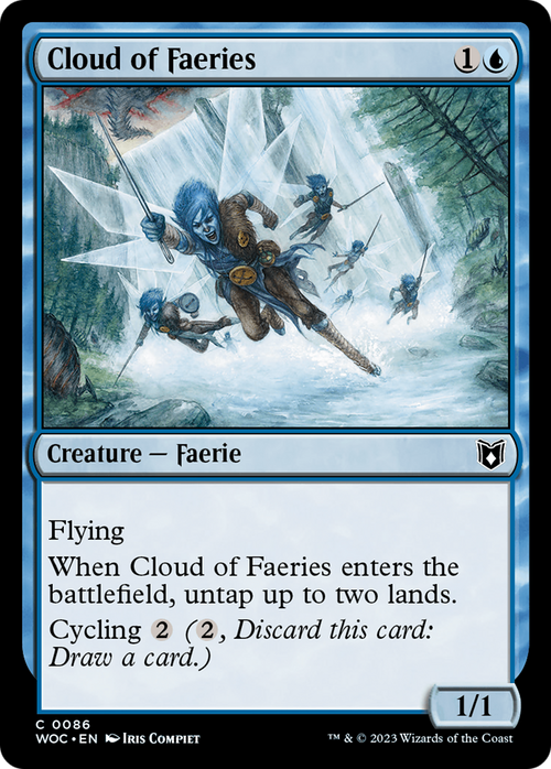 Cloud of Faeries (WOC-086) - Wilds of Eldraine Commander