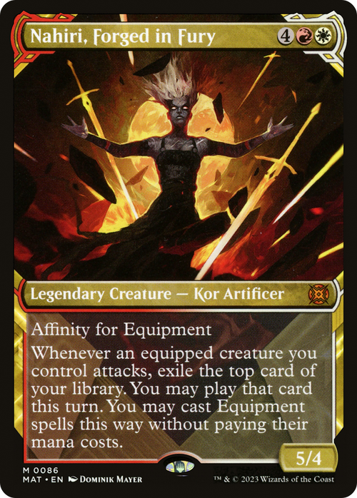 Nahiri, Forged in Fury (Showcase) (MAT-086) - March of the Machine: The Aftermath: (Showcase)