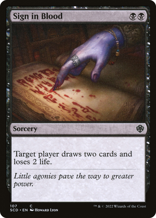 Sign in Blood (SCD-107) - Starter Commander Decks