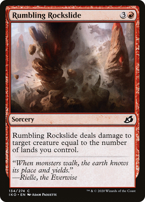 Rumbling Rockslide (IKO-134) - Ikoria: Lair of Behemoths