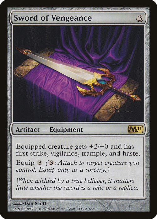Sword of Vengeance (M11-216) - Magic 2011 Foil