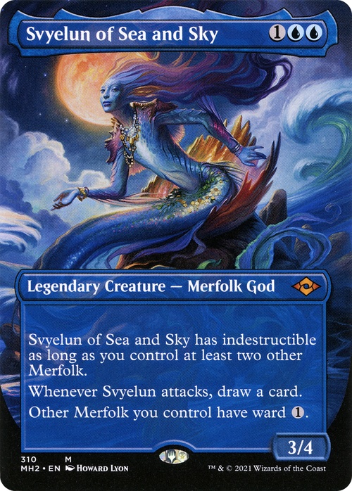 Svyelun of Sea and Sky (Borderless) (MH2-310) - Modern Horizons 2 (Borderless) Foil