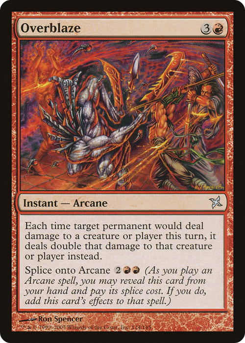 Overblaze (BOK-114) - Betrayers of Kamigawa Foil