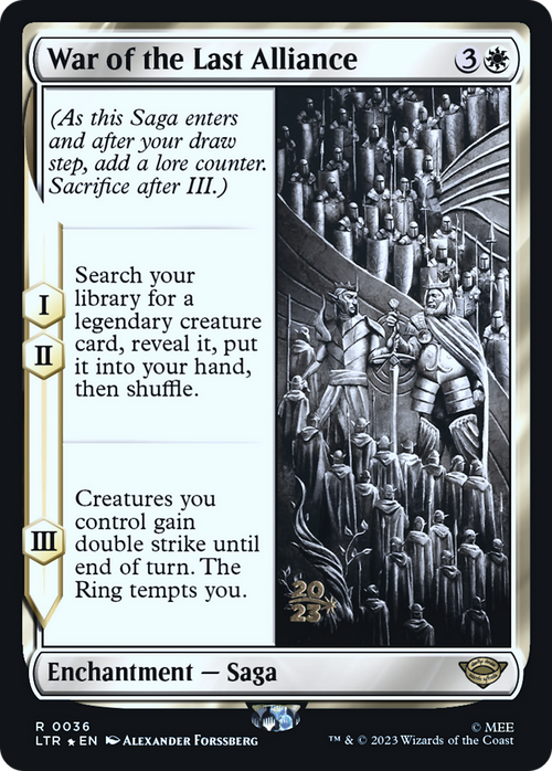 War of the Last Alliance (PRE-036) - Tales of Middle-earth Promos Foil