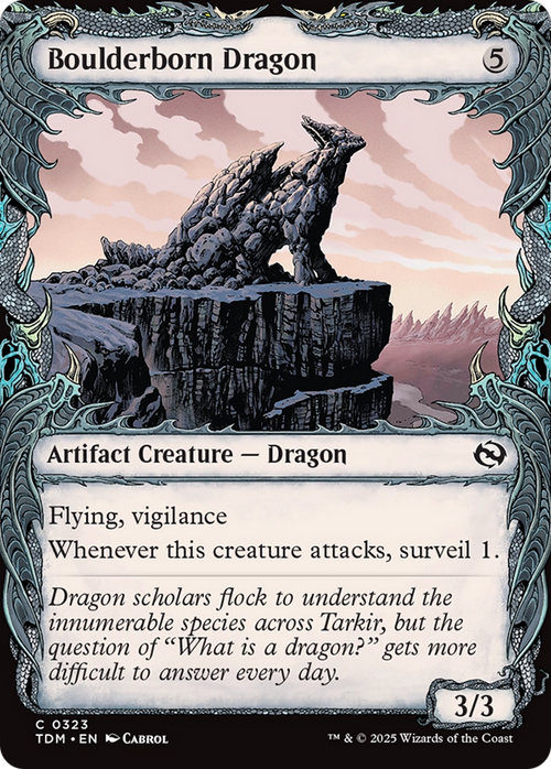 Boulderborn Dragon (Showcase) (TDM-323) - Tarkir: Dragonstorm: (Showcase)