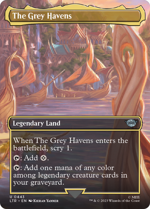 The Grey Havens (Borderless) (LTR-443) - The Lord of the Rings: Tales of Middle-earth Foil