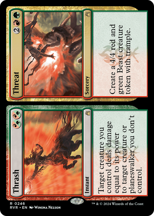 Thrash // Threat (RVR-246) - Ravnica Remastered