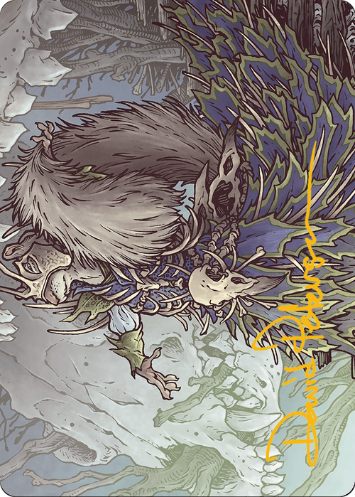 Camellia, the Seedmiser // Camellia, the Seedmiser (ABLB-047) - Bloomburrow Art Series (Borderless) Foil