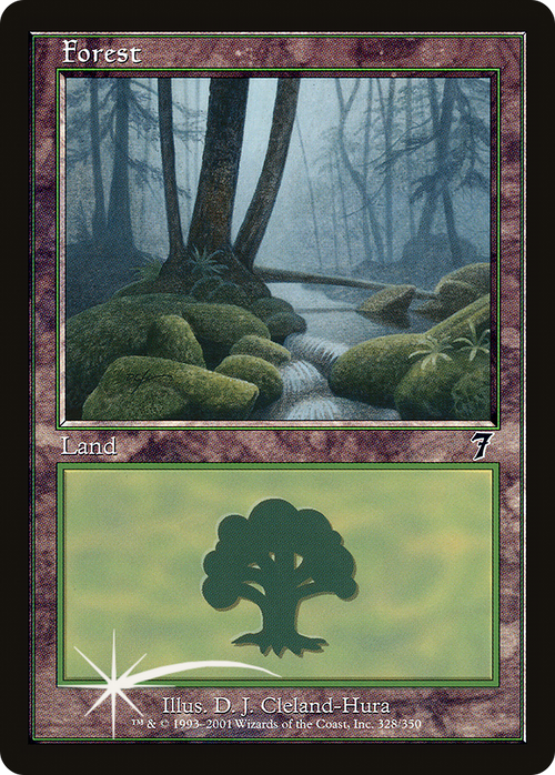 Forest (328) (7ED-328) - 7th Edition Foil
