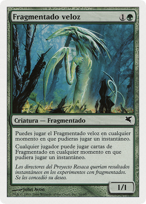 Quick Sliver (Spanish) - "Fragmentado veloz" (PSAL-D16) - Salvat 2005