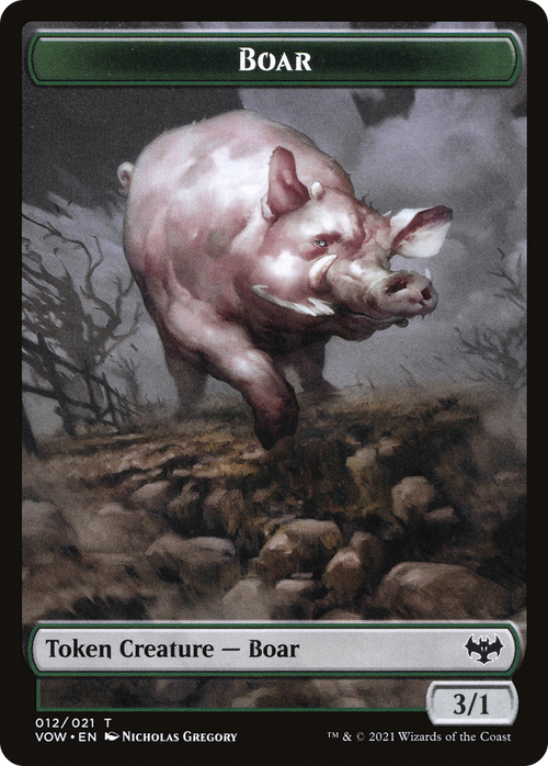 Boar (TVOW-012) - Innistrad: Crimson Vow Tokens