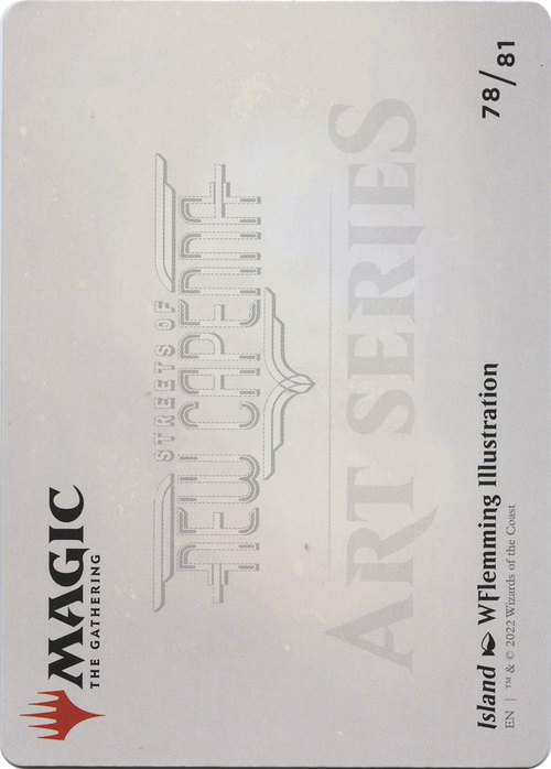 Island // Island (ASNC-078) - New Capenna Art Series (Borderless)