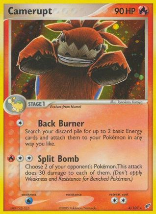 Camerupt  - Reverse Holofoil Deoxys - Holo Rare