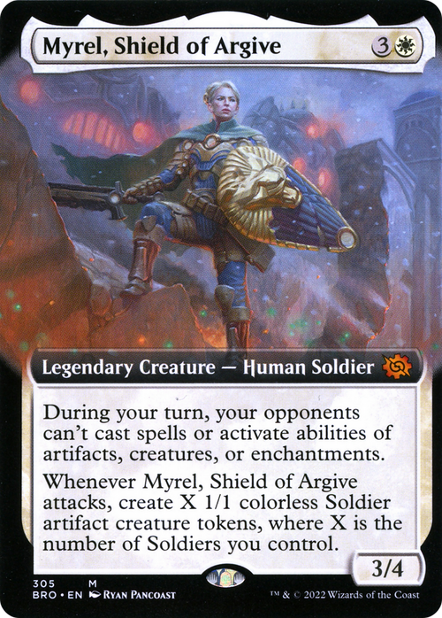 Myrel, Shield of Argive (Extended Art) (BRO-305) - The Brothers' War: (Extended Art)