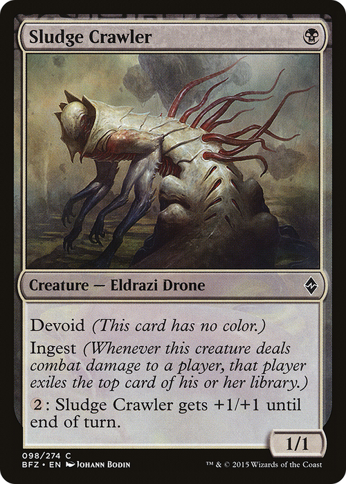 Sludge Crawler (BFZ-098) - Battle for Zendikar: (devoid)