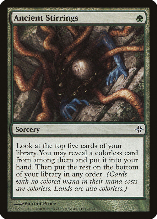 Ancient Stirrings (ROE-174) - Rise of the Eldrazi Foil