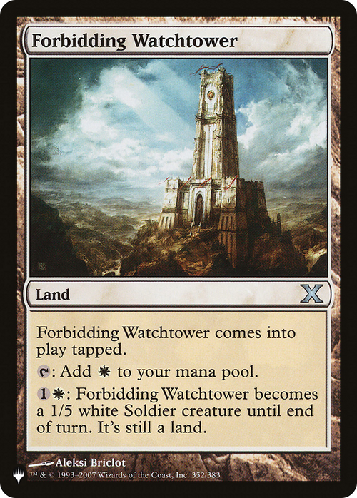 Forbidding Watchtower (LIST-10E-352) - The List