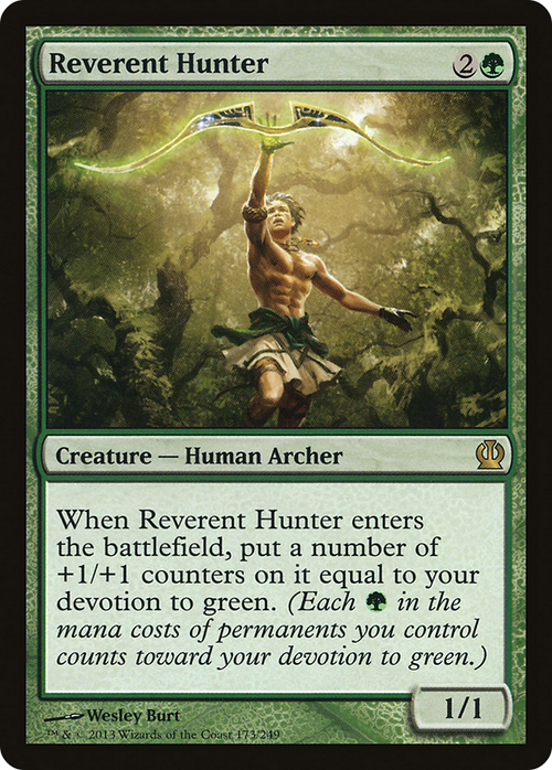 Reverent Hunter (THS-173) - Theros Foil