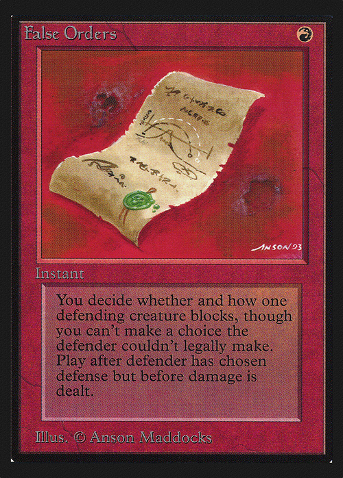 False Orders (IE) (IED-) - Intl. Collectors' Edition