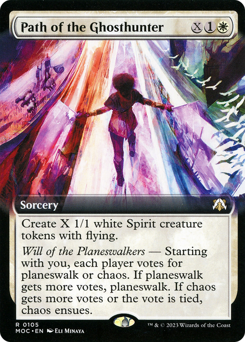 Path of the Ghosthunter (Extended Art) (MOC-105) - March of the Machine Commander: (Extended Art) Foil